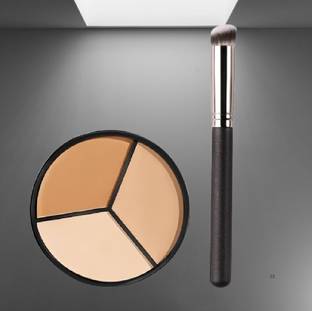 Morbee Concealer Contour Palette Brush,3 In 1 Color Correcting Highlight ConcealerC02 Concealer