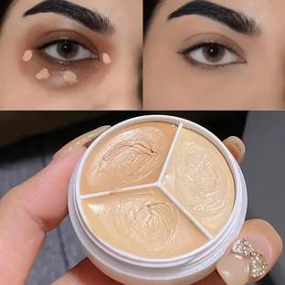 GULGLOW99 3 Colors Full Coverage Concealer Cream Long-lasting, Lightweight & Hydrating Concealer
