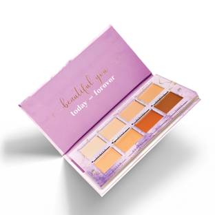 AFLAIRZA Soft Glam Base Foundation, & Contour Professional Makeup Palette Concealer