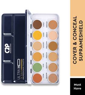 C2P Professional Makeup 12 in 1 Color Corrector Concealer Foundation and Makeup Palette For Dry Skin Concealer