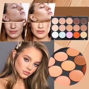 YAWI 24 color contour/ concealer / highlighter palette | cream concealer palette Foundation