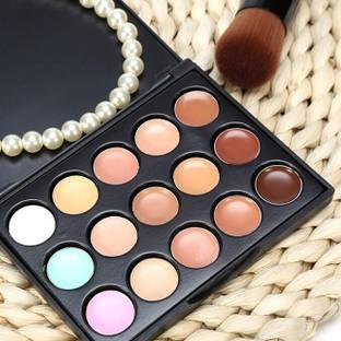 Wimble 15 Colors Cream Contour Face Concealer Palette, Set for Correcting Dark Circles Concealer