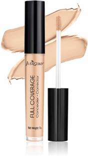 JUSTGOLD Liquid Full Coverage Concealer + Corrector Matte Finish Easy to Blend Concealer