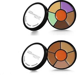 Rsentera Combo makeup Palette Concealer for Dark Circles, Blush and Highlighter Palette Concealer