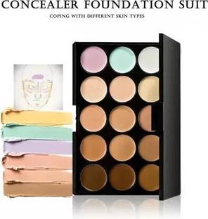 HUDA QUEEN Professional 15-Colour Concealer Palette - Lightweight Formula for Flawless Skin Concealer