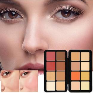 LOVE HUDA Professional 12 Shade Foundation Concealer Palette (Dermacolor), Concealer