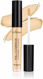 JUSTGOLD Liquid Full Coverage Concealer + Corrector Matte Finish Easy to Blend Concealer