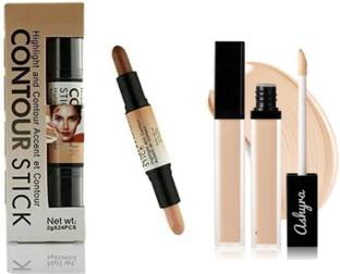 Ashyra Dual-Ended Contour Stick 2-in-1 Contour Stick with Liquid  Concealer