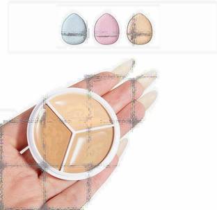 Morbee 3-in-1 Full Coverage Concealer with 3 Finger Puffs | Waterproof | C_3IN1_2_21 Concealer