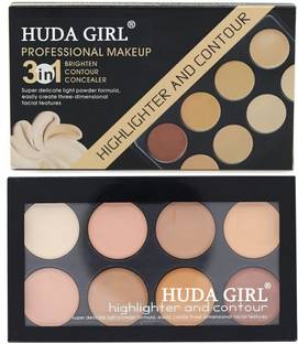 Huda Girl Beauty 3in1 Pro HD Concealer Palette Waterproof Colour Corrector Palette Concealer