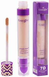 Crazy girl Waterproof Long Lasting High Coverage Liquid HD Concealer Contour Blender Concealer