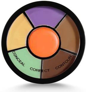 Glamway Cosmetics Pro Concealer Palette Waterproof Concealer With Full Coverage 6-IN-1 Shades Concealer
