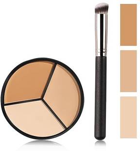 wryak Tri-color Face Conceal Correct Cream Contour Makeup Palette Concealer