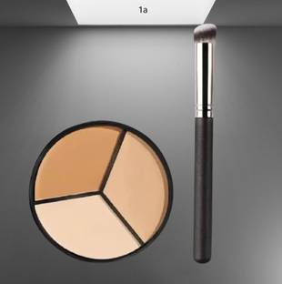 Morbee Concealer Contour Palette Brush,3 In 1 Color Correcting Highlight Concealer a1 Concealer