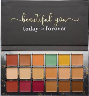 AFLAIRZA One For All 18 Shades Makeup Palette Foundation, Contour, Concealer and Blush Concealer