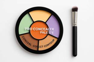 NIGRIFIX Pro Concealer Palette - Full Coverage With 1 Pieces Makeup Brush  Concealer