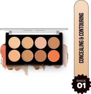 Hilary Rhoda Concealing & Contouring | 8 Shades Palette Colour Corrects with High Coverage Concealer
