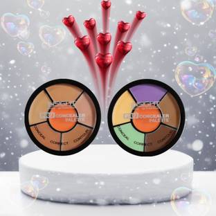 Insight Cosmetics Pro Concealer Palette - Corrector+Concealer (Pack of 2) 01+02 Concealer