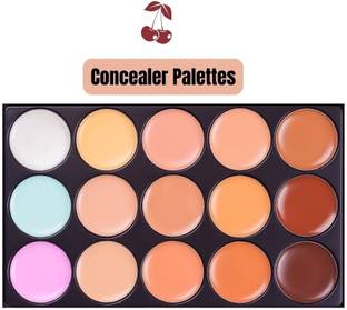 BLUEMERMAID Perfect Quality 15 Full Coverage Highly Pigmented Cream Based Concealer Palette Concealer