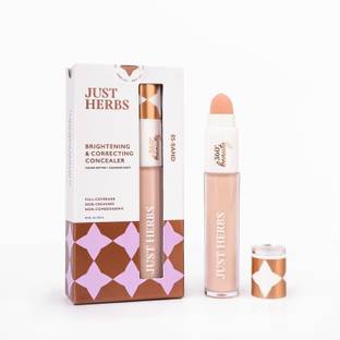 Just Herbs Brightening & Correcting Full Coverage Concealer - Easily Blendable Face Makeup Concealer