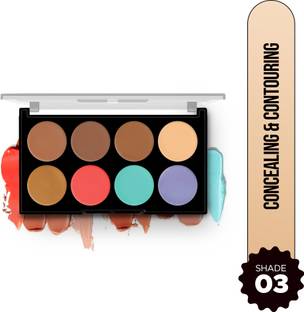 Hilary Rhoda Concealing & Contouring | 8 Shades Palette Colour Corrects with High Coverage Concealer