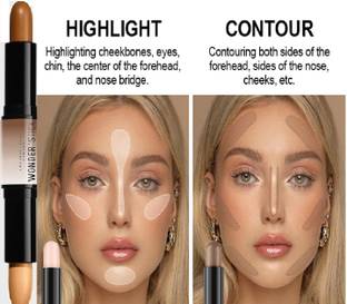 Vyomiris Dual-Ended Highlighter Contouring Stick forAll Skin Tones Concealer