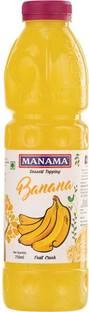MANAMA Banana Fruit Crush for Desserts, Ice Creams and shakes (750ML)
