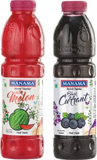 MANAMA Black Currant Crush and Watermelon Crush, Topping for Cakes, Pies and Shakes