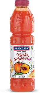 MANAMA Peach and Apricot Fruit Crush for Desserts, Ice Creams and Shakes