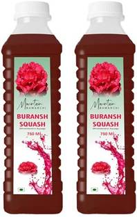 Mountain Bawarchi Buransh Squash Drink | Refreshing Rhododendron Juice | Ready to Serve Pack Of 2