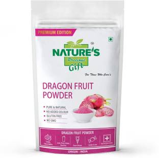Nature's Precious Gift Dragon Fruit Powder for Juices, Smoothies, Milk Shakes, Fruit Salads - Vegan