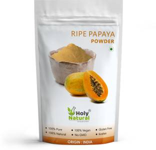 Holy Natural Ripe Papaya Fruit Powder (Spray Dried Powder) Taste Like Natural - 500 GM