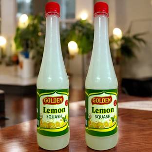 Golden Lemon Squash , Juicy, Pulpy, Refreshing Do Not Add Sugar (700ml x 2)
