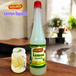 Golden Lemon Squash , Juicy, Pulpy, Refreshing Do Not Add Sugar (700ml x 2)