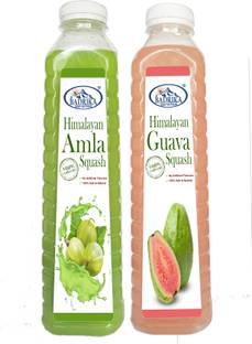 Badrika Pure Natural Himalayan Amla/Gooseberry And Guava Squash Combo