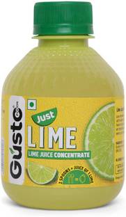 Gustofoods Green Lime Juice Concentrate Equivalent to 60 Natural Lime, Instant Fruit Drink