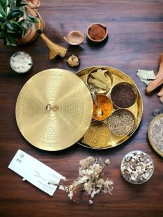 M R HANDICRAFTS Spice Set Brass