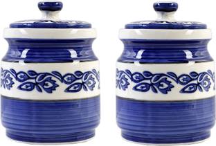 क्रिएटिव होम्स Handicrafts Kreative Homes Ceramic Storage Container With Lid 2 पीस स्पाइस सेट