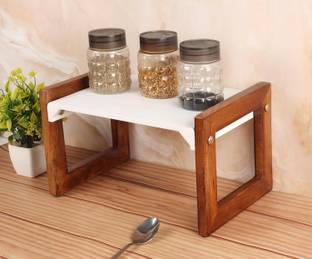 डिलाइनो मार्ट Wooden Multipurpose Kitchen Organizer Stand 1 पीस स्पाइस सेट