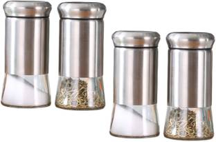 Besillia Salt & Pepper Set Stainless Steel, Glass
