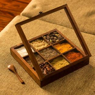 HiraWoodArt Spice Set Wooden