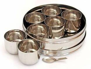Shree Gautam Enterprises Spice Set Steel