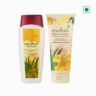 Moha Herbal Shampoo 200 Ml + Herbal Hair Conditioner 200 Ml