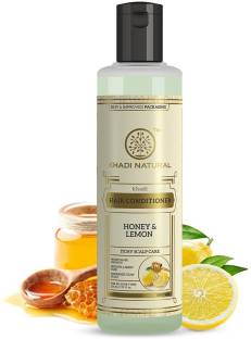 KHADI NATURAL Honey & Lemon Hair Conditioner for Boosts Hair Growth, Smooth & Shiny Hair