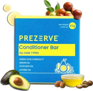 PREZERVE Conditioner Bar for all Hair Types | Prevents hair breakage