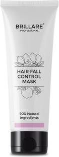BRILLARE Hair Fall Control Hair Mask For Weak & Undernourished Hair, 125 g, Reduce Seasonal Hair Fall, Soy Protein, Vital Plants
