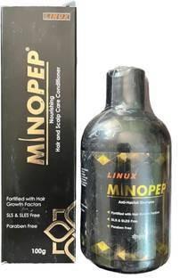 LINUX MINOPEP Shampoo 250ml Nourishing Hair Scalp Conditioner 100gm COMBO