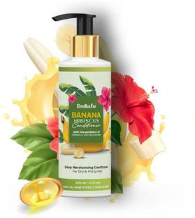 Indalo Banana Hibiscus Hair Conditioner with Vitamin E for Dry & Frizzy Hair