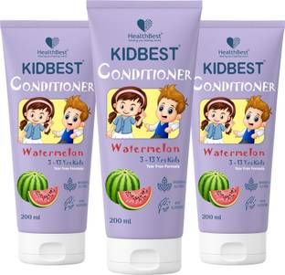 HealthBest Kidbest Conditioner for 3-13 Years Kids | Each 200ml (Pack of 3)