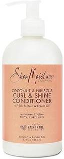 Shea Moisture Coconut & Hibiscus Curl & Shine Conditioner Thick,Curly Hair - 13 oz